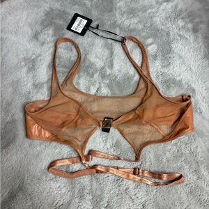 Honey Birdette Emily Bralette in Toffee